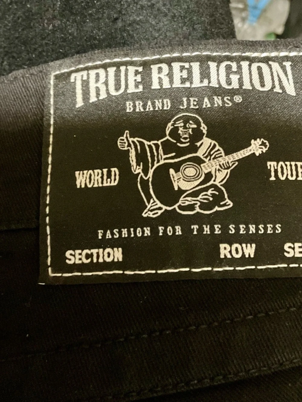 True Religion Men's Black Rocco Relaxed Skinny Size 31/32